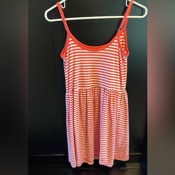 Pink/orange and white striped dress - Picture 2 of 6